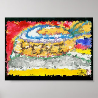 5"x7" = PEACE-Poster gecreëerd in 2006 Poster