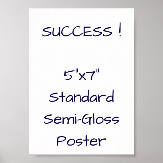 5"x7" Standaard Halfglans Poster (Voorkant)