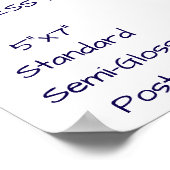 5"x7" Standaard Halfglans Poster (Hoek)