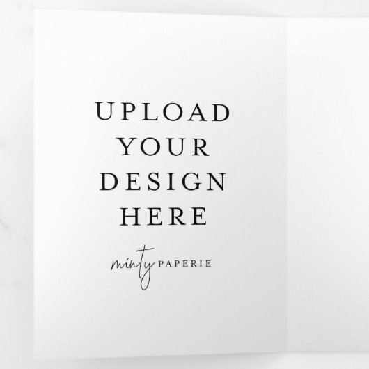 5 "x7" Trifold Letter Fold Kaart (Binnenzijde eerst)