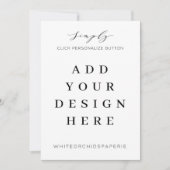 5"x7" Uitnodigingskaart Afdrukken Kaart (Voorkant)