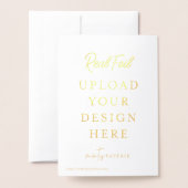 5"x7" Vouw Goud Folie Printen - Doe Het Zelf Folie Kaarten (Met envelop)