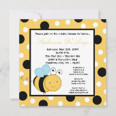 5 x 5 Buzzin Honey Bumble Bee Baby shower Invitati Kaart (Voorkant)
