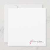 5 x 5 Girl Rubber Duck Duckie Baby shower Uitnodig Kaart (Achterkant)