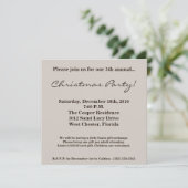 5 x 5 Kerstmis XMAS Snowflake Kerstmis Uitnodiging (Staand voorkant)