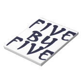5 x 5 notitieblok (Linkerzijde)