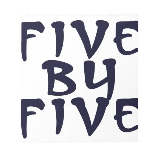 5 x 5 notitieblok (Voorkant)