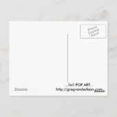 5 x 5 POP ART BRIEFKAART (Achterkant)