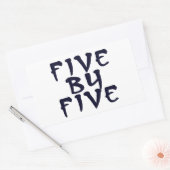 5 x 5 rechthoekige sticker (Envelop)