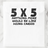 5 x 5 rechthoekige sticker (Tas)