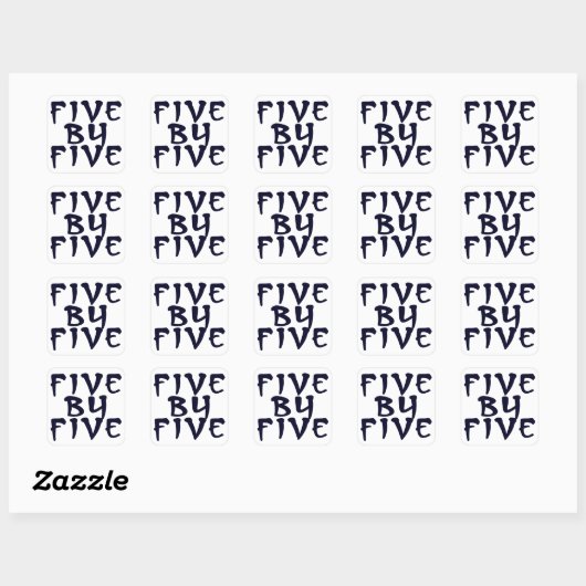 5 x 5 vierkante sticker (Vel)