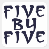 5 x 5 vierkante sticker (Voorkant)