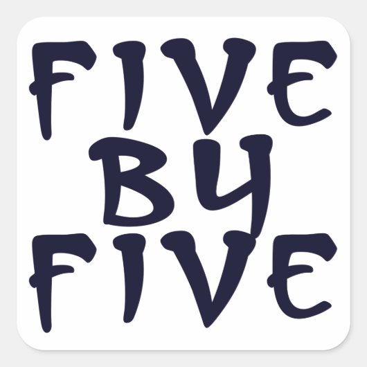 5 x 5 vierkante sticker (Voorkant)