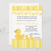 5 x 7 2 Gele Rubber Duck Baby shower Uitnodiging (Voorkant / Achterkant)