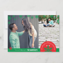 5 x 7 2 Photo Snowflake-fotokaart