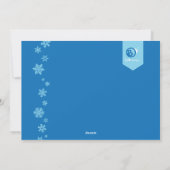 5 x 7 3 Photo Snowflake-fotokaart Feestdagenkaart (Achterkant)