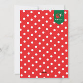 5 x 7 4 Photo Holly Design Flat Card Feestdagenkaart (Achterkant)