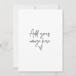 5 x 7 Aangepaste Trouwkaart Vakantie Fotokaart Kaart