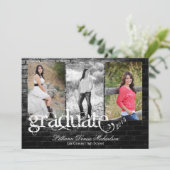 5 x 7 aankondiging van Black Brick Building Wall S (Staand voorkant)