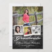 5 x 7 aankondiging van Black Brick Building Wall S (Voorkant)