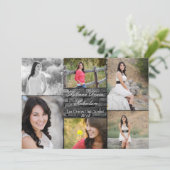 5 x 7 aankondiging van Black Brick Building Wall S (Staand voorkant)