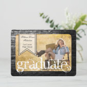 5 x 7 aankondiging van Black Brick Building Wall S (Staand voorkant)