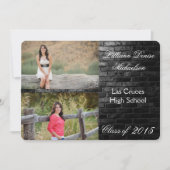 5 x 7 aankondiging van Black Brick Building Wall S (Voorkant)