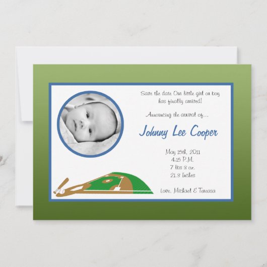 5 x 7 Aankondiging van de Bal van de Basis van de  (Voorkant)