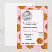 5 x 7 Aankondiging van de geboorte van het winkelw (Voorkant / Achterkant)