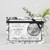 5 x 7 aankondiging van geboorte foto van Black Toi (Staand voorkant)