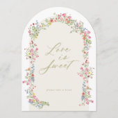 5 x 7 arch bloementuin vrijgezellenfeest teken kaart (Voorkant)