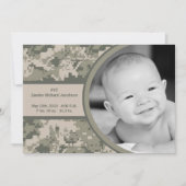 5 x 7 ARMY ACU Camo Camo Foto geboorteaankondiging Aankondiging (Voorkant)