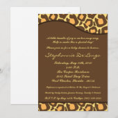 5 x 7 Baby shower voor het drukken van luipaard Kaart (Voorkant / Achterkant)