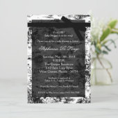 5 x 7 Baby shower voor zwart-witverbinding Kaart (Staand voorkant)