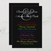 5 x 7 basispapier voor homoverbindingen regenboogs kaart (Voorkant / Achterkant)