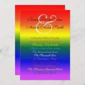 5 x 7 basispapier voor homoverbindingen regenboogs kaart (Voorkant / Achterkant)