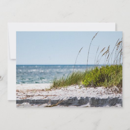 5 x 7 Beach Landscape Blank Wenskaart Bedankkaart (Voorkant)