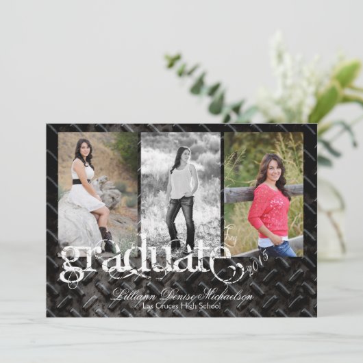 5 x 7 bekendmaking van de hoge prijs van metaal ui aankondiging (Staand voorkant)