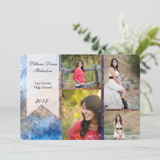 5 x 7 bekendmaking van Rusted Metal Old Steel Gru  Aankondiging (Staand voorkant)