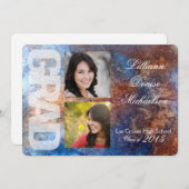 5 x 7 bekendmaking van Rusted Metal Old Steel Gru Aankondiging (Voorkant / Achterkant)