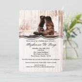 5 x 7 Birthday Invitation boots country rustige we Kaart (Staand voorkant)