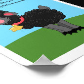 5 x 7 Black Sheep Diddle Bo Peep Kinder Room Art Poster (Hoek)
