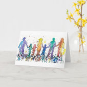 5 x 7 blanco folded card kaart (Gele Bloem)