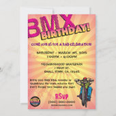 5 X 7 BMX Birthday Uitnodiging (Achterkant)