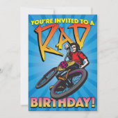 5 X 7 BMX Birthday Uitnodiging (Voorkant)