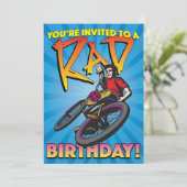 5 X 7 BMX Birthday Uitnodiging (Staand voorkant)