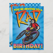 5 X 7 BMX Birthday Uitnodiging (Voorkant / Achterkant)