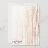 5 x 7 Boots Country Rustic Wester Weddenschap Kaart (Achterkant)