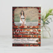 5 x 7 Brick Wall Grunge Building Hogere aankondigi Aankondiging (Staand voorkant)