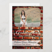 5 x 7 Brick Wall Grunge Building Hogere aankondigi Aankondiging (Voorkant / Achterkant)